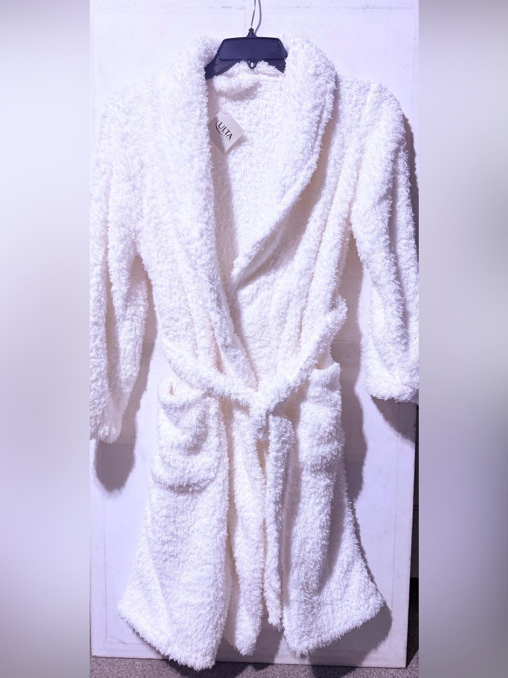 Ulta Beauty White Plush Bath Wrap